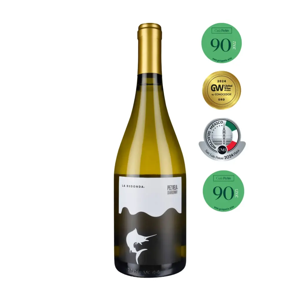 Botella Vino blanco Chardonnay Pez Vela